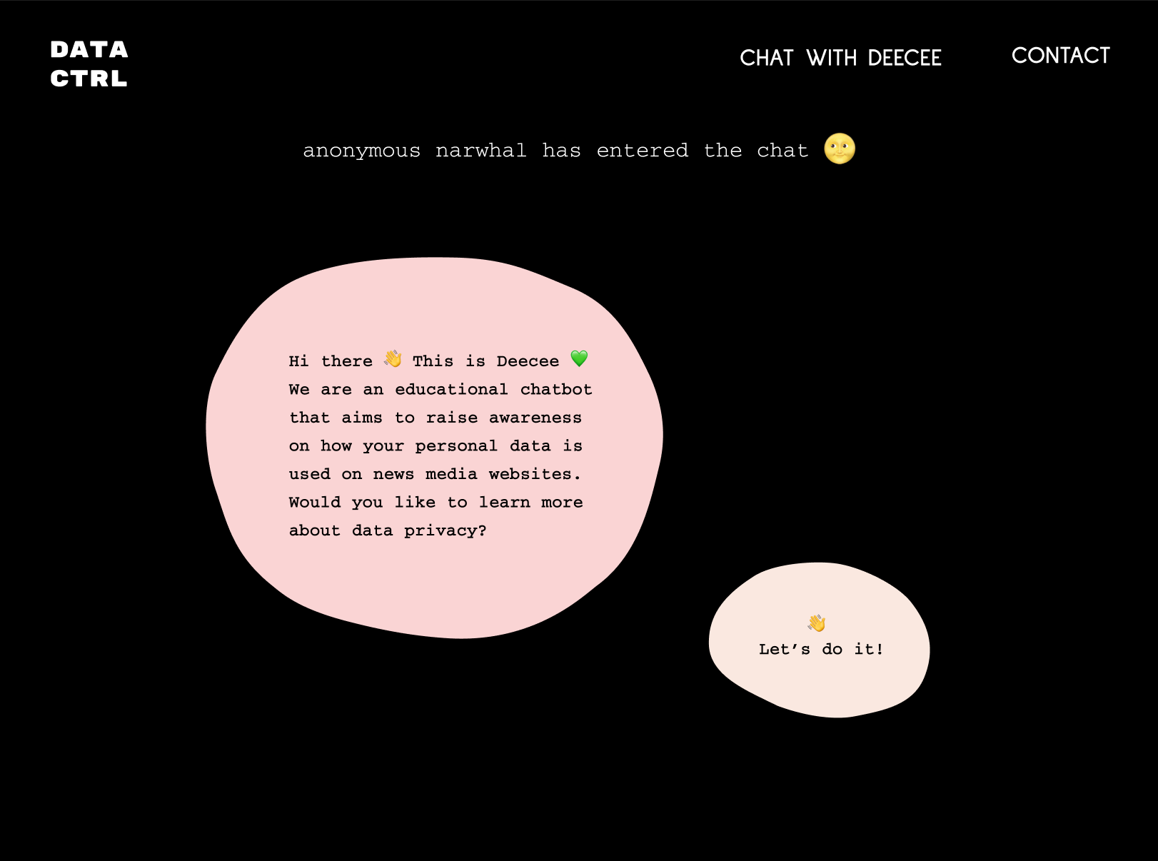 screenshot of the first page of DEECEE